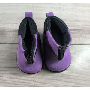 American Girl 2002 Go Anywhere Outfit Retired Purple boots tights